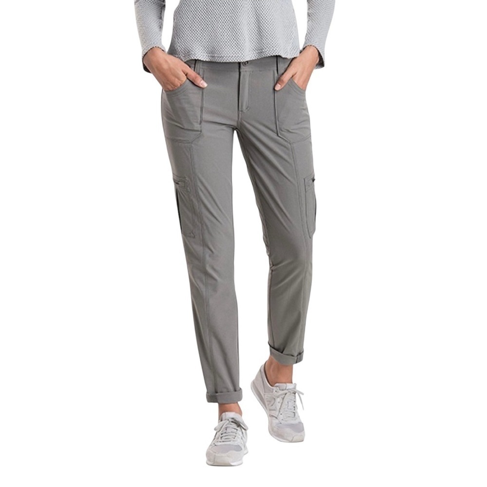 Kuhl Women's Skinny Cargo Pants in Light Gray